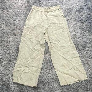 Light Green Linen Pants - S H&M
